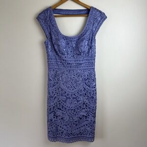 Sue Wong Designer Dress Intricate Cocktail Party Sheath Dress Size 6